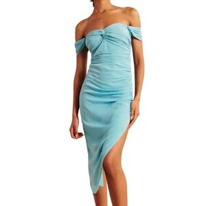 Abercrombie & Fitch Wedding Collection Off Shoulder Ruched